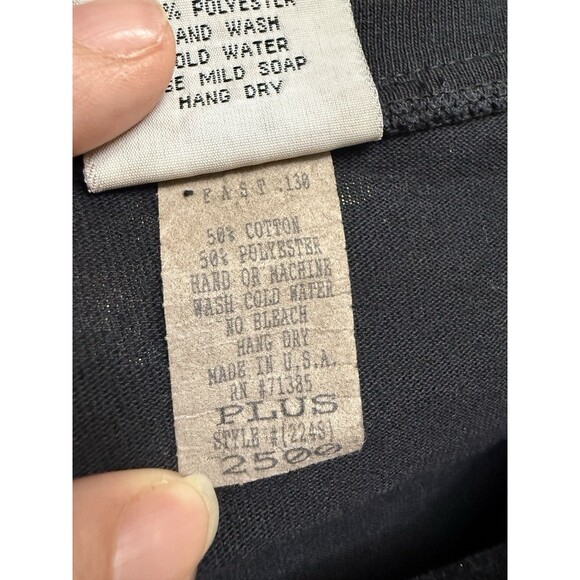 Vintage 80's Women's Plus 3X Top Black w/ Metal Embellishment & Art to Wear - Picture 12 of 16